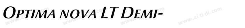 Optima nova LT Demi字体转换